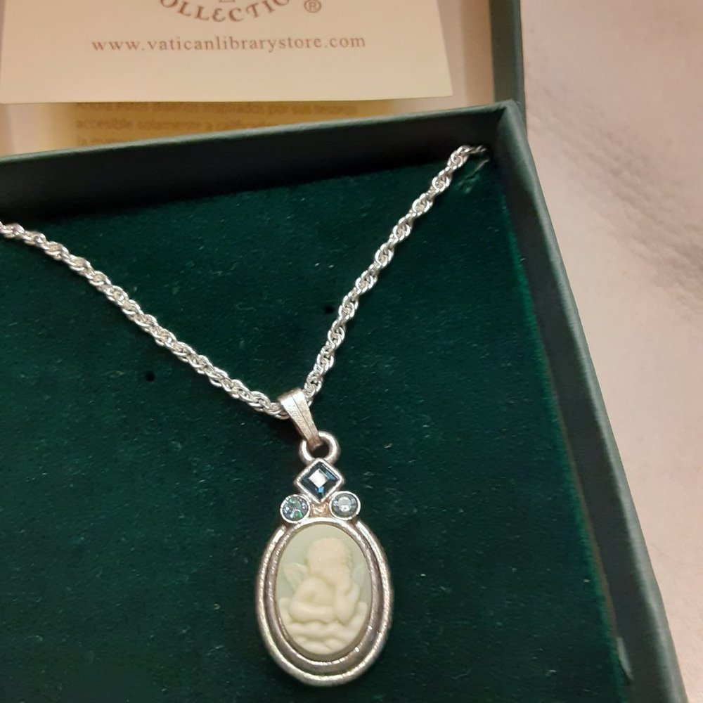 Vatican Raphael Angel - Cameo Necklace
